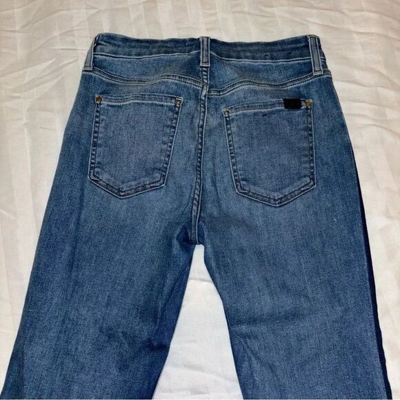 7 For All Mankind 2 Tone Straight Cropped Jeans - Picture 5 of 10